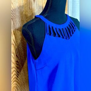 Skies Are Blue Royal Blue Tank Top